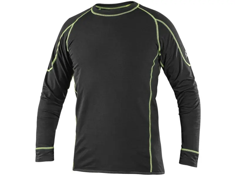 Tričko REWARD, funkční, dlouhý rukáv, pánské, černo-zelené, vel. 3XL Tričko REWARD, funkční, dlouhý rukáv, pánské, černo-zelené, vel. 3XL