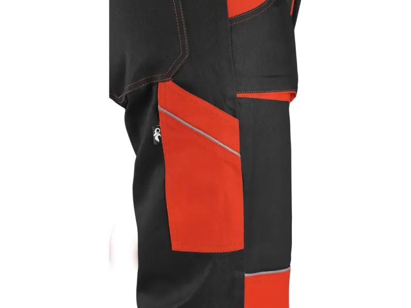 Kalhoty CXS LUXY JOSEF, pánské, černo-oranžové Kalhoty CXS LUXY JOSEF, pánské, černo-oranžové