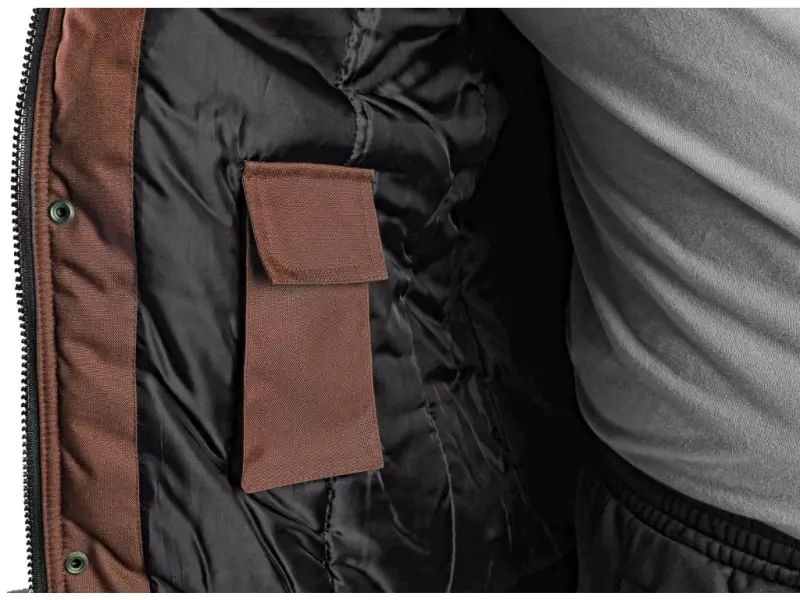 Bunda CXS IRVINE, zimní, pánská, hnědo-černá, vel. L Bunda CXS IRVINE, zimní, pánská, hnědo-černá, vel. L