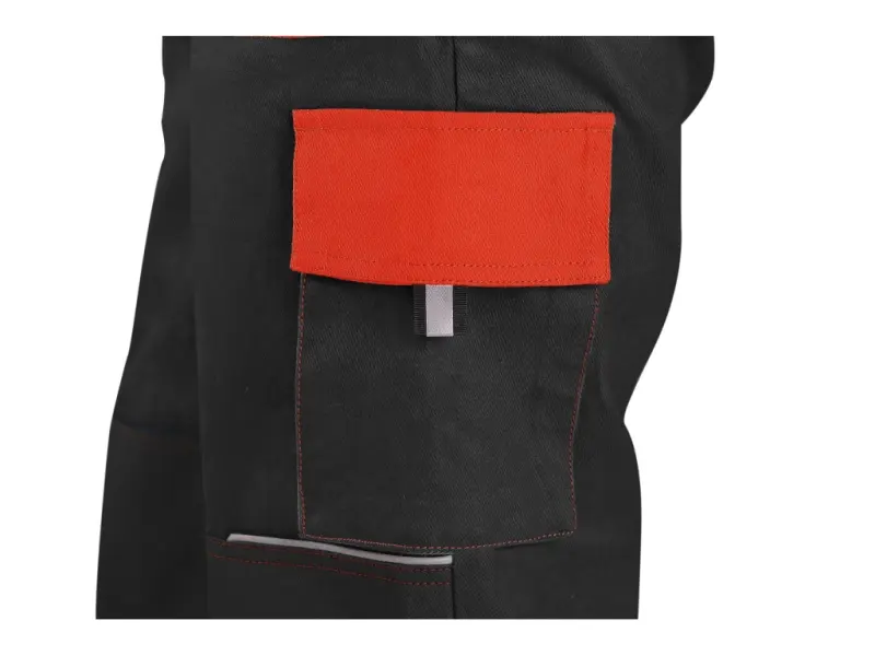 Kalhoty CXS LUXY JOSEF, pánské, černo-oranžové, vel. 48