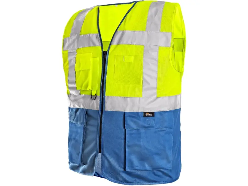 Vesta BOLTON, výstražná, žluto-modrá, vel. 3XL