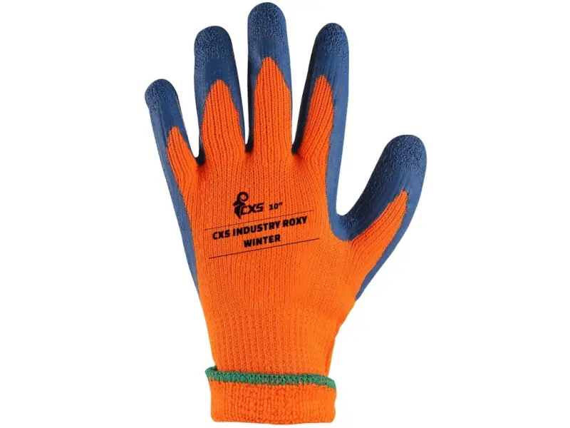 Rukavice CXS INDUSTRY ROXY WINTER, zimní, máčené v latexu, vel. 10