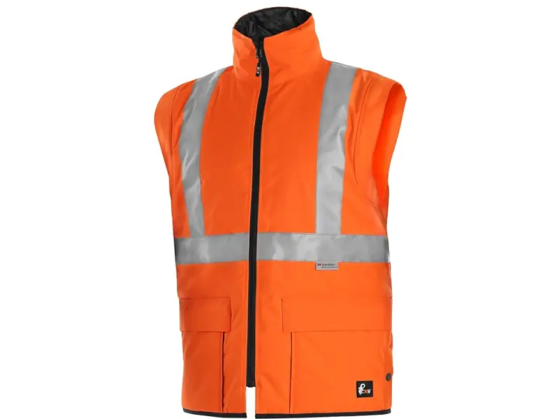 Bunda CXS LONDON, výstražná, pánská 5V1. oranžovo-modrá, vel. 3XL