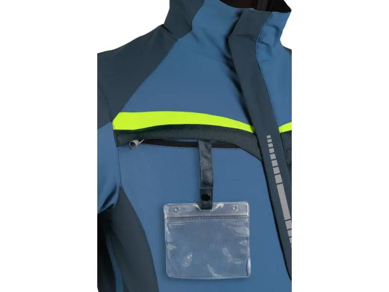 Blůza CXS NAOS, pánská, modro-modrá, HV žluté doplňky, roz. 52