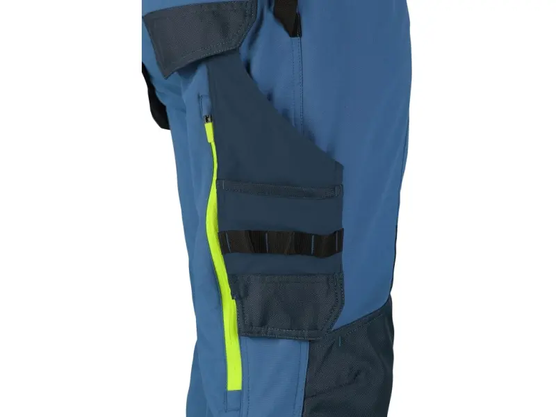 Kalhoty CXS NAOS pánské, modro-modré, HV žluté doplňky, vel. 48