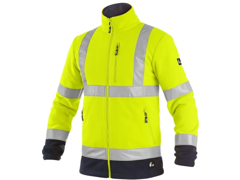 Bunda CXS PRESTON, výstražná, žluto-modrá