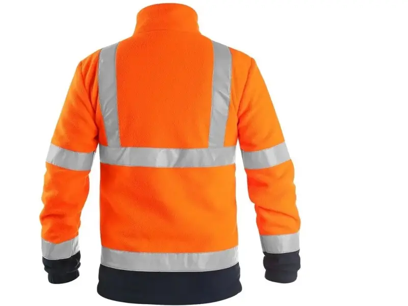 Bunda CXS PRESTON, výstražná, oranžovo-modrá, vel. 3XL