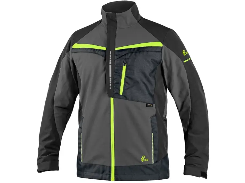 Blůza CXS NAOS, pánská, šedo-černá, HV žluté doplňky, roz. 54