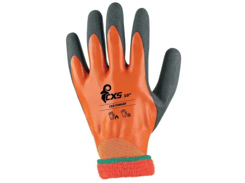 Rukavice CXS YUNGAY, zimní, máčené v latexu, vel. 08