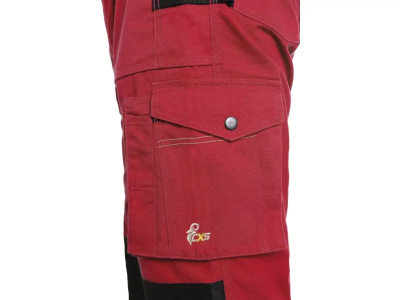 Zahradníky CXS STRETCH, pánské, červeno - černé, vel. 52