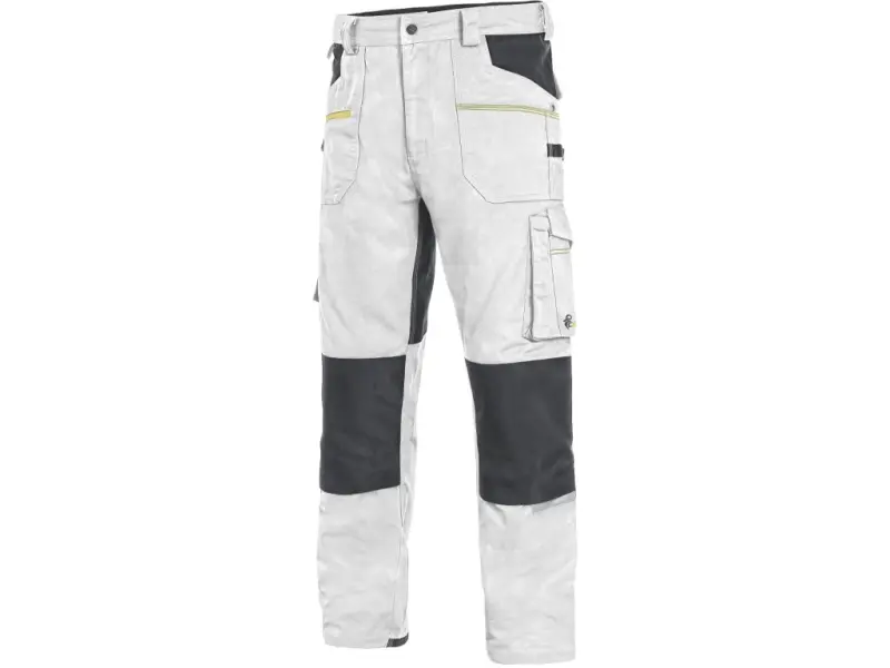 Kalhoty CXS STRETCH, pánské, bílo - šedé, vel. 52
