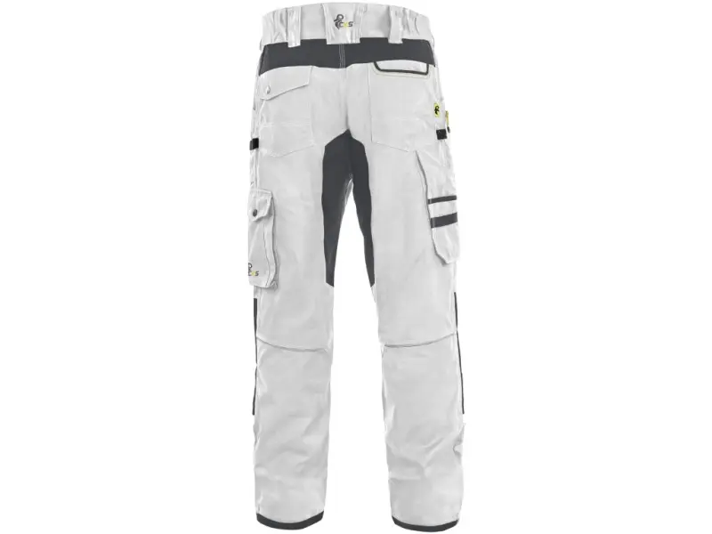 Kalhoty CXS STRETCH, pánské, bílo - šedé, vel. 54