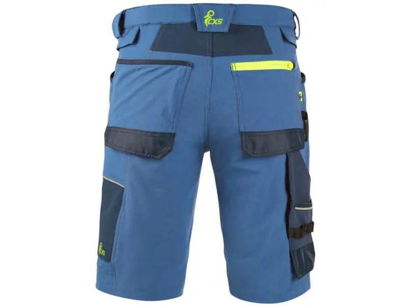 Kraťasy CXS NAOS pánské, modro-modré, HV žluté doplňky, vel. 62