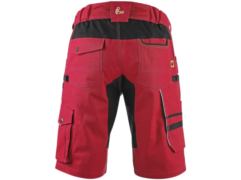 Kraťasy CXS STRETCH pánské, červeno-černé, vel. 52 Kraťasy CXS STRETCH pánské, červeno-černé, vel. 52