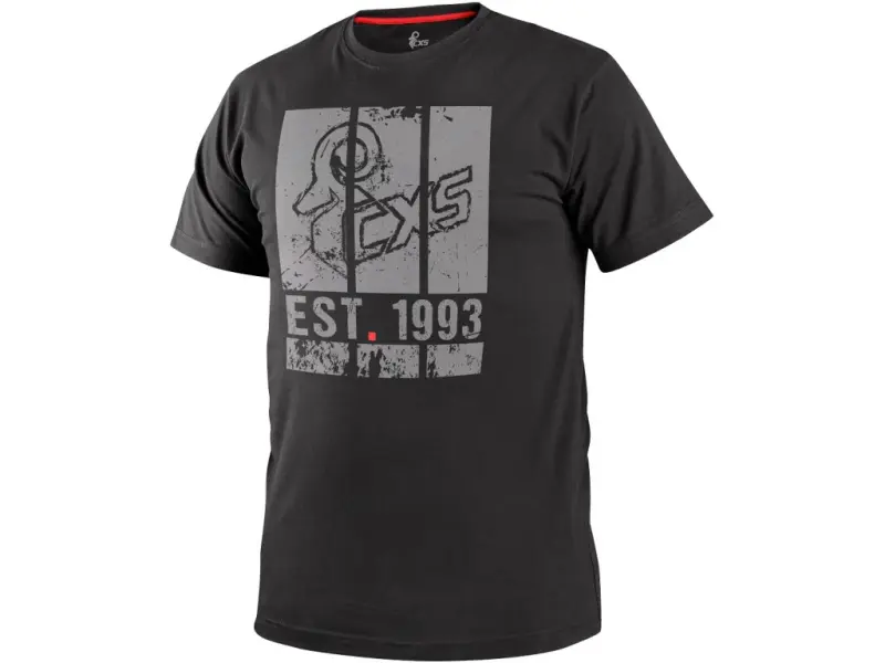 Tričko CXS WILDER, krátký rukáv, potisk CXS logo, černé, vel. 5XL Tričko CXS WILDER, krátký rukáv, potisk CXS logo, černé, vel. 5XL