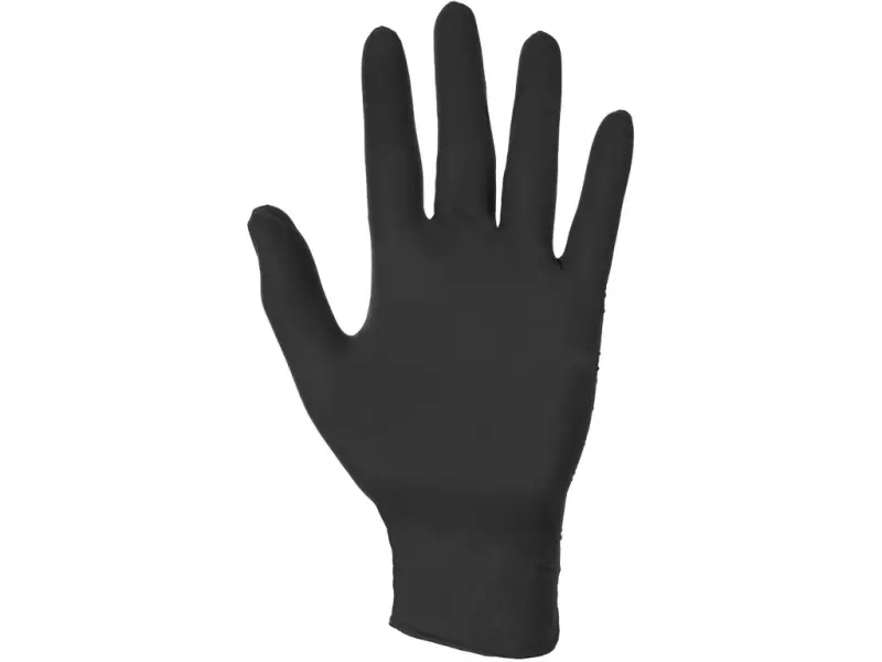 Rukavice CXS STERN BLACK, jednorázové, nitrilové, vel. 9