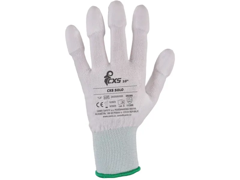 Rukavice CXS SOLO, máčené v polyuretanu, vel. 06
