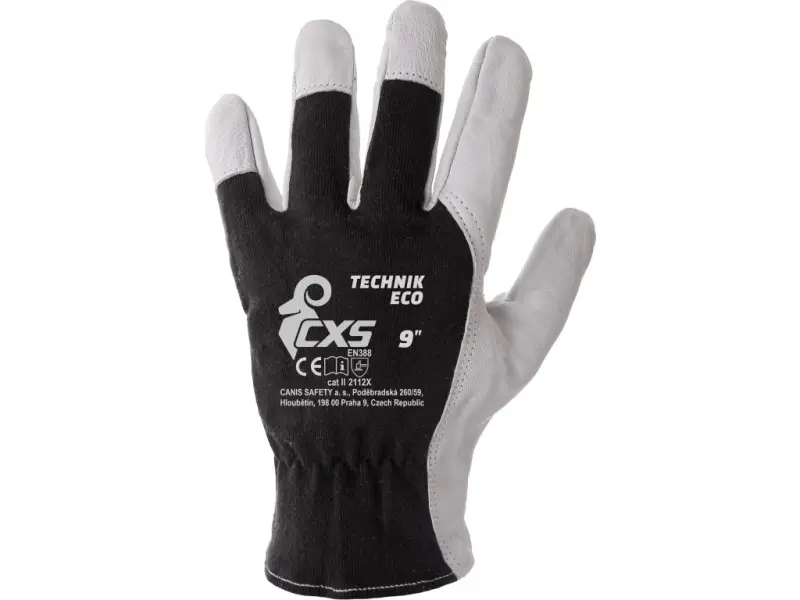 Rukavice CXS TECHNIK ECO, kombinované, vel. 09 Rukavice CXS TECHNIK ECO, kombinované, vel. 09