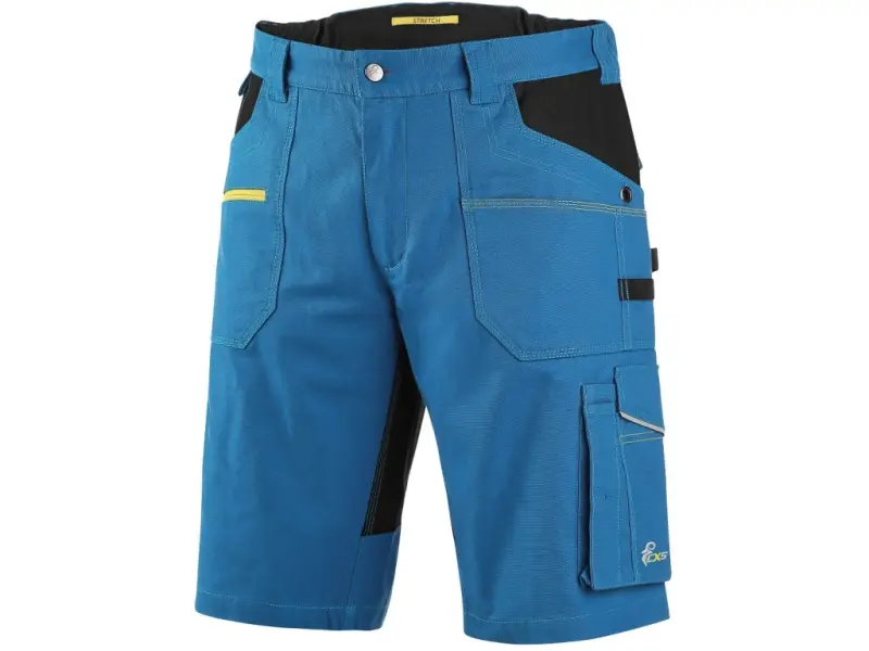 Kraťasy CXS STRETCH, pánské, středně modré-černé, vel. 68 Kraťasy CXS STRETCH, pánské, středně modré-černé, vel. 68