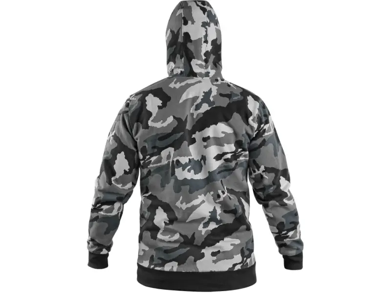 Mikina s kapucí CXS ARYN, šedo-bílá (maskáč), vel. 2XL Mikina s kapucí CXS ARYN, šedo-bílá (maskáč), vel. 2XL